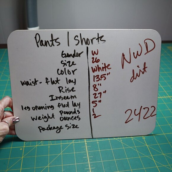 J. Crew 8" Toothpick Jean Women 26 White Boho Minimalist Crisp Classic Basic NWD - Picture 9 of 10